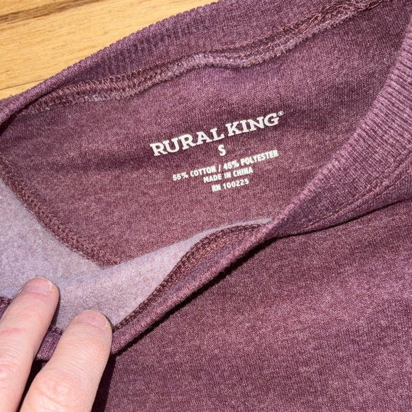 Men's Purple crewneck Sweater - Picture 3 of 5